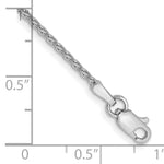 Gold (10K & 14K) Parisian Wheat Chain Anklet - 14k White Gold / 9 in / 1.5 mm