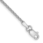 Gold (10K & 14K) Parisian Wheat Chain Anklet - 14k White Gold / 9 in / 1.5 mm