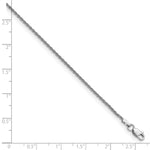 Gold (10K & 14K) Parisian Wheat Chain Anklet - 14k White Gold / 9 in / 1.5 mm