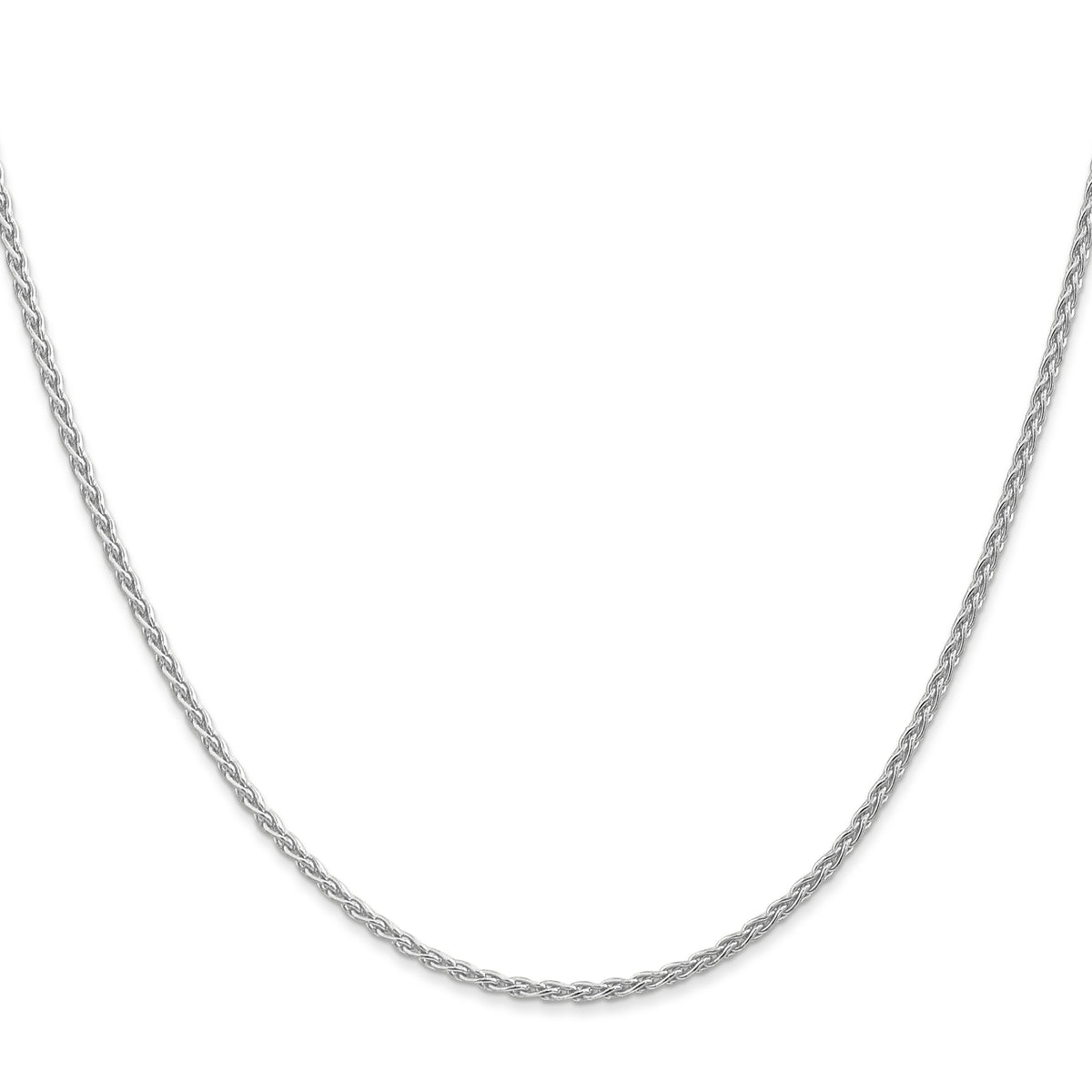 Gold (10K & 14K) Parisian Wheat Chain - 14k White Gold / 16 in / 1.75 mm