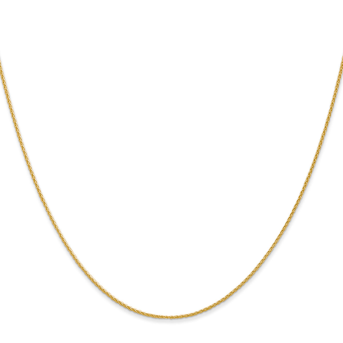 Gold (10K & 14K) Parisian Wheat Chain - 14k Yellow Gold / 14 in / 1 mm