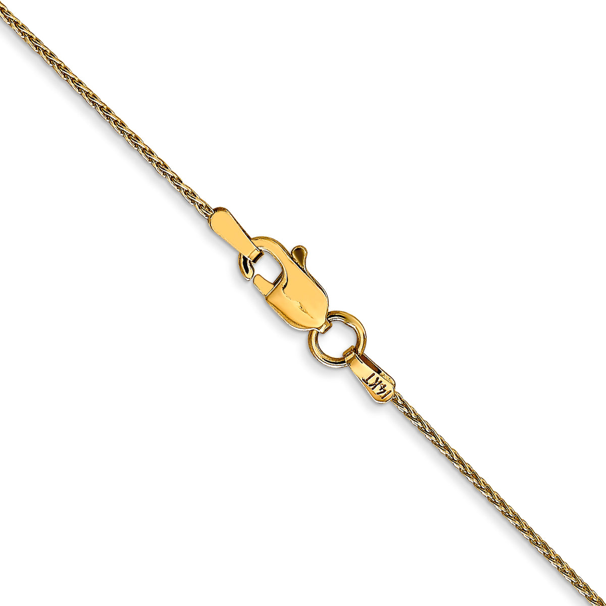 Gold (10K & 14K) Parisian Wheat Chain - 14k Yellow Gold / 14 in / 1 mm