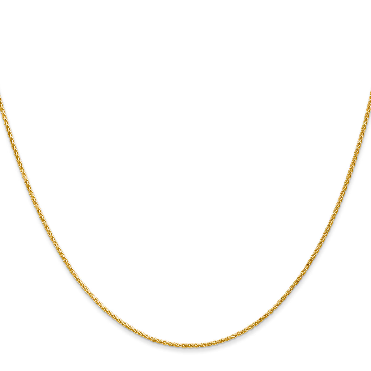Gold (10K & 14K) Parisian Wheat Chain - 14k Yellow Gold / 14 in / 1.2 mm