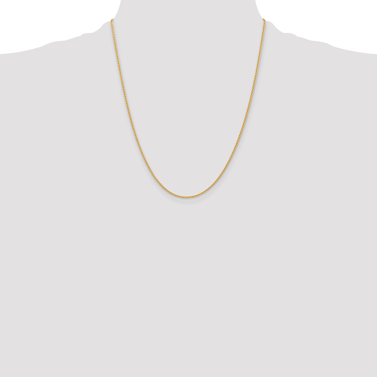 Gold (10K & 14K) Parisian Wheat Chain - 14k Yellow Gold / 22 in / 1.5 mm