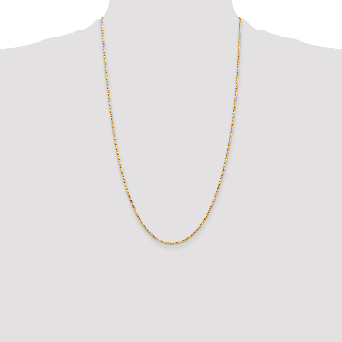 Gold (10K & 14K) Parisian Wheat Chain - 14k Yellow Gold / 26 in / 1.5 mm