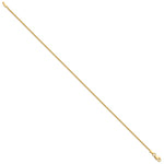 Gold (10K & 14K) Parisian Wheat Chain Anklet - 14k Yellow Gold / 9 in / 1.5 mm
