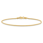 Gold (10K & 14K) Parisian Wheat Chain Anklet - 14k Yellow Gold / 9 in / 1.5 mm