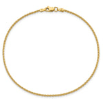 Gold (10K & 14K) Parisian Wheat Chain Anklet - 14k Yellow Gold / 9 in / 1.5 mm