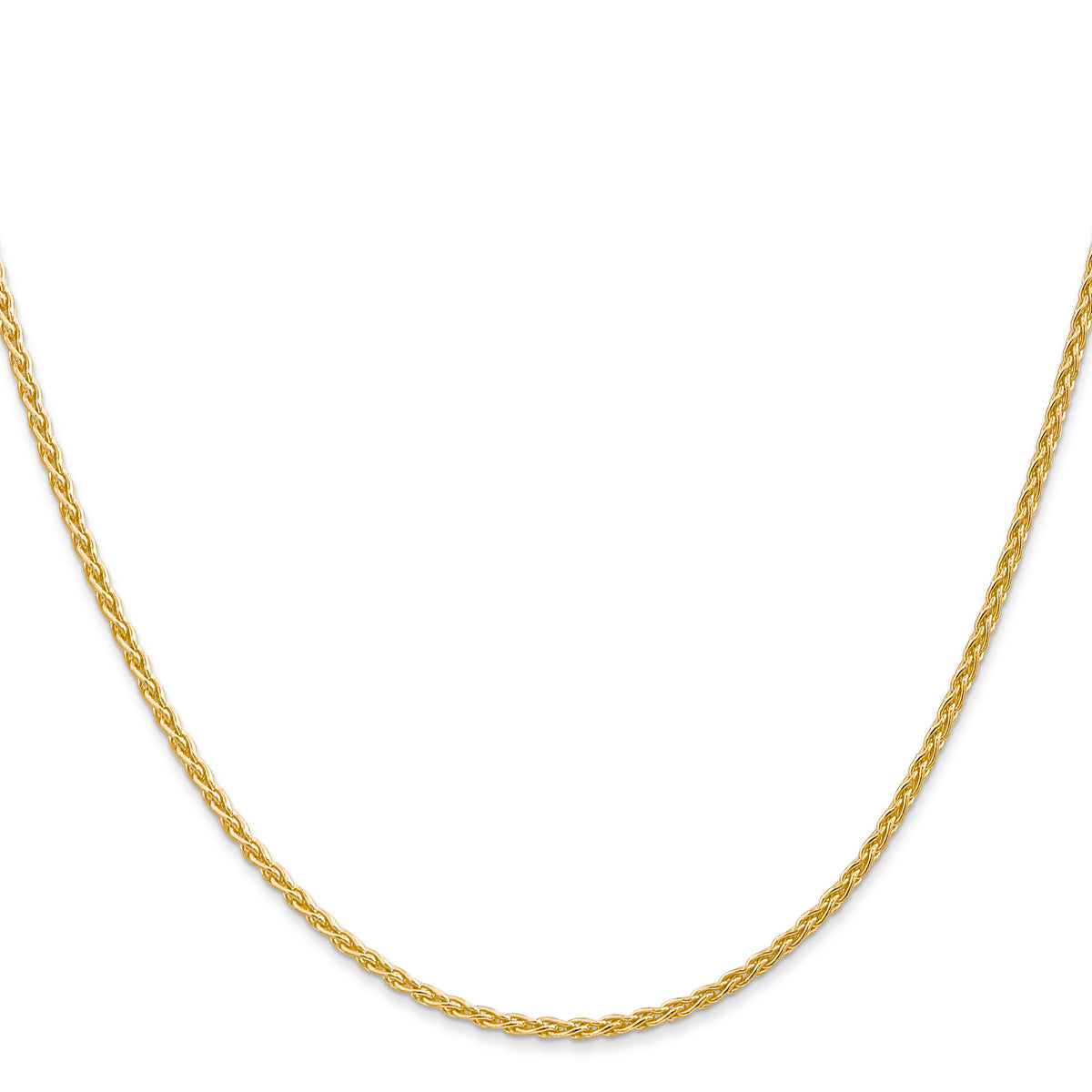 Gold (10K & 14K) Parisian Wheat Chain - 14k Yellow Gold / 14 in / 1.75 mm
