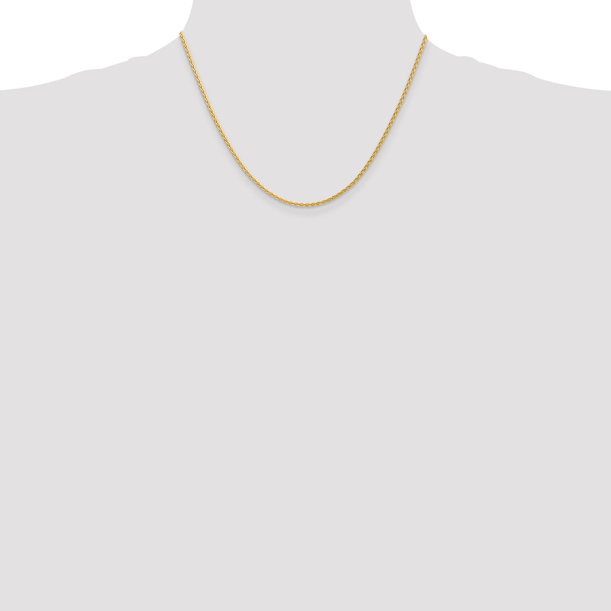 Gold (10K & 14K) Parisian Wheat Chain - 14k Yellow Gold / 18 in / 1.75 mm