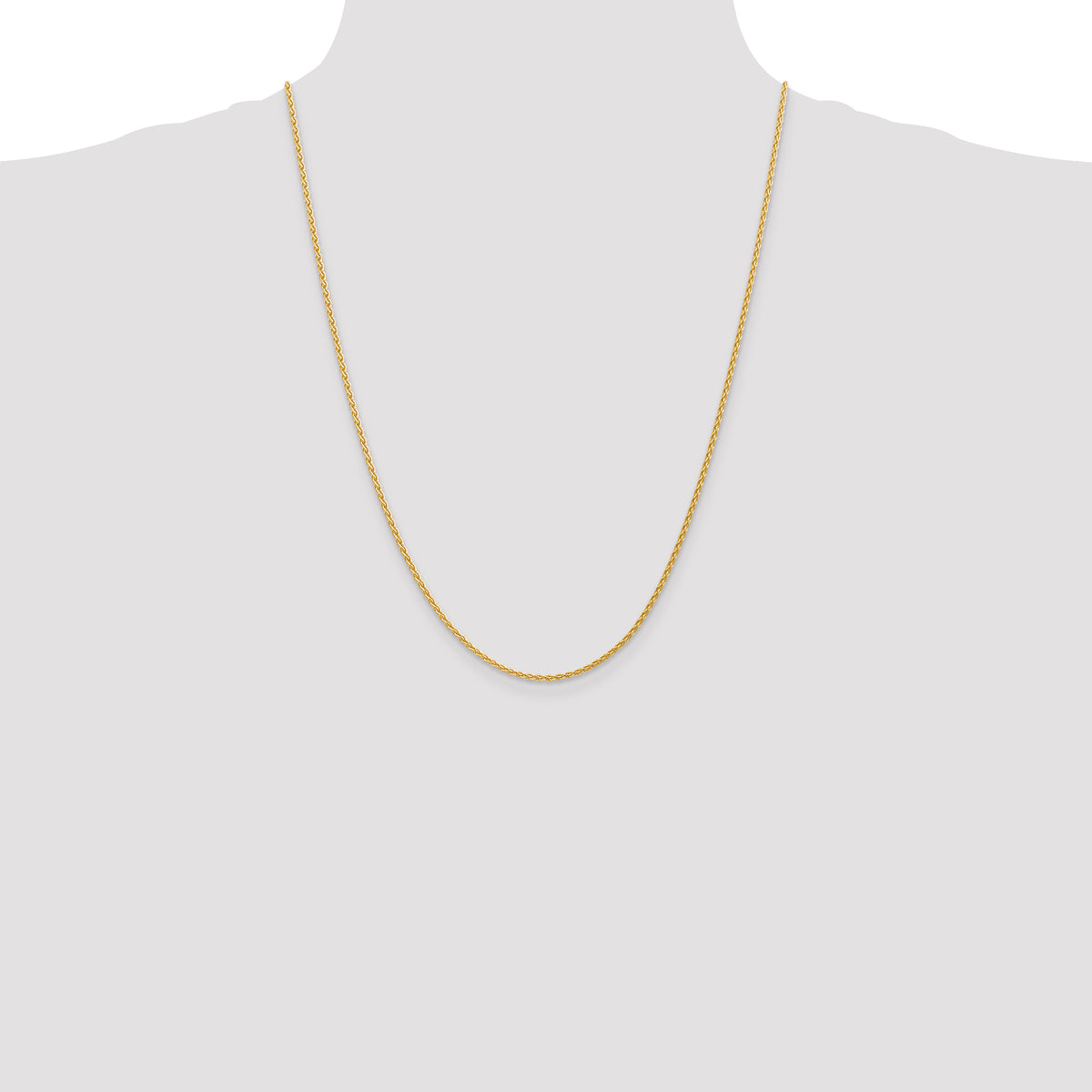 Gold (10K & 14K) Parisian Wheat Chain - 14k Yellow Gold / 24 in / 1.75 mm