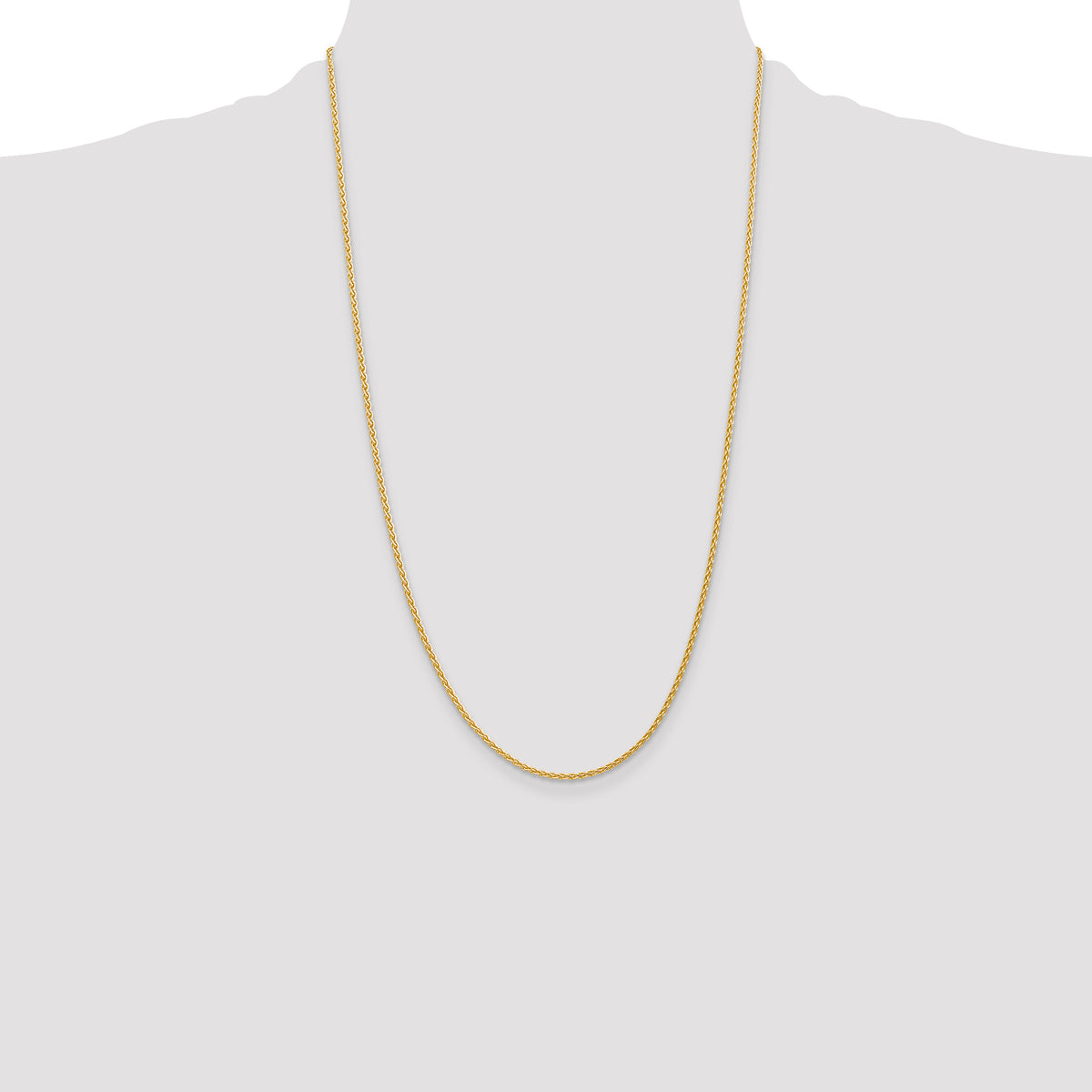 Gold (10K & 14K) Parisian Wheat Chain - 14k Yellow Gold / 26 in / 1.75 mm