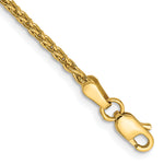 Gold (10K & 14K) Parisian Wheat Chain Anklet - 14k Yellow Gold / 10 in / 1.75 mm