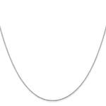 Gold (14K) Diamond-Cut Parisian Wheat Chain - 14k White Gold / 14 in / 0.8 mm