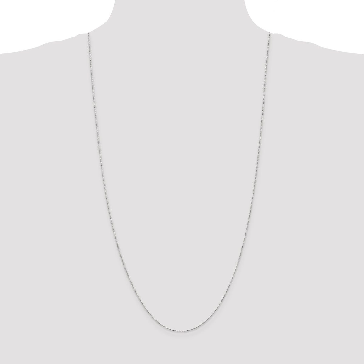 Gold (14K) Diamond-Cut Parisian Wheat Chain - 14k White Gold / 30 in / 0.8 mm