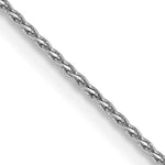 Gold (14K) Diamond-Cut Parisian Wheat Chain - 14k White Gold / 14 in / 0.8 mm