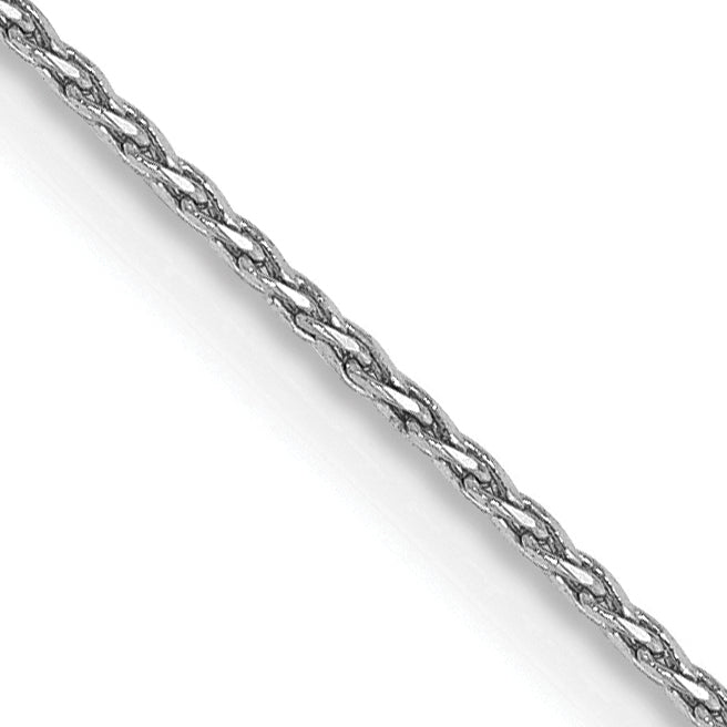 Gold (14K) Diamond-Cut Parisian Wheat Chain - 14k White Gold / 14 in / 0.8 mm