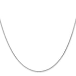Gold (14K) Diamond-Cut Parisian Wheat Chain - 14k White Gold / 14 in / 1 mm