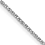 Gold (14K) Diamond-Cut Parisian Wheat Chain - 14k White Gold / 14 in / 1 mm