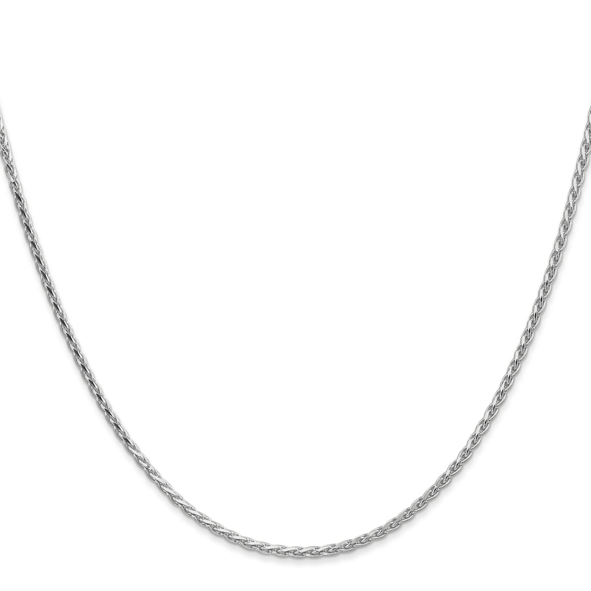 Gold (14K) Diamond-Cut Parisian Wheat Chain - 14k White Gold / 16 in / 1.6 mm