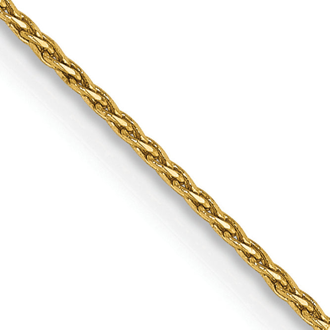 Gold (14K) Diamond-Cut Parisian Wheat Chain - 14k Yellow Gold / 14 in / 0.8 mm