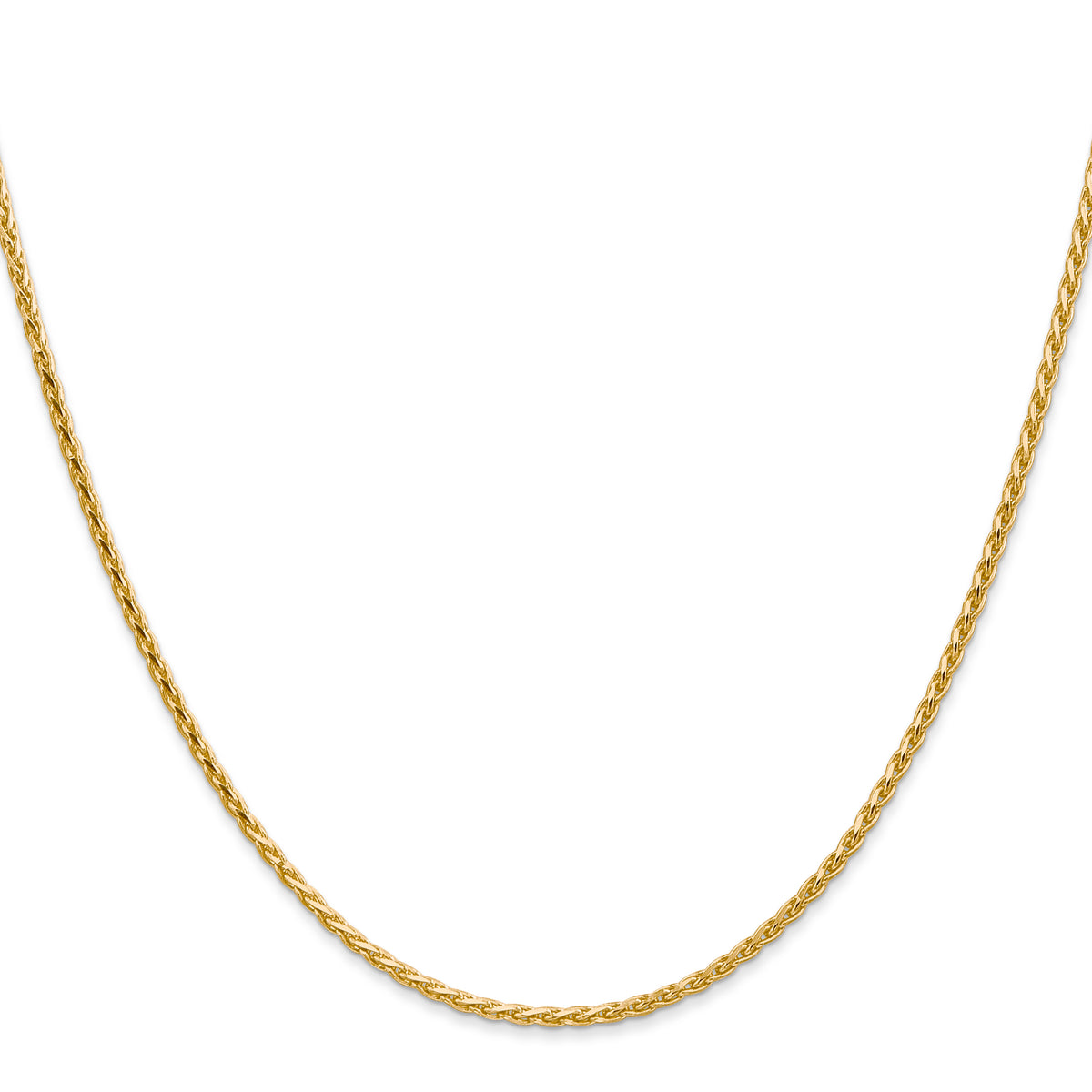 Gold (14K) Diamond-Cut Parisian Wheat Chain - 14k Yellow Gold / 16 in / 1.6 mm