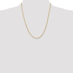 Gold (14K) Diamond-Cut Parisian Wheat Chain - 14k Yellow Gold / 22 in / 1.6 mm