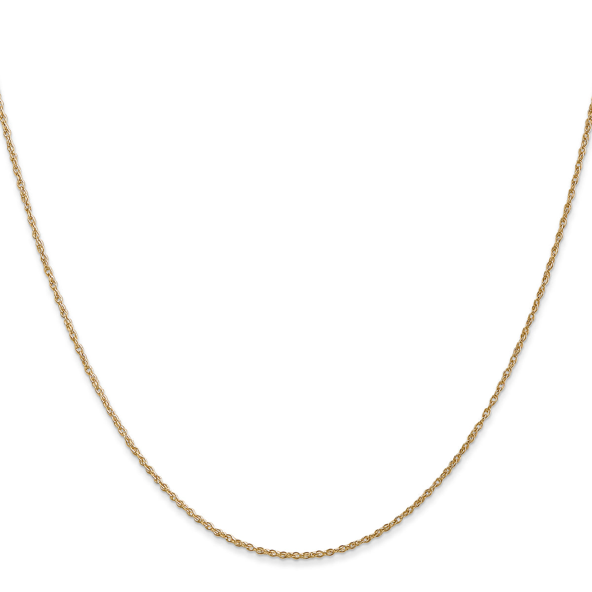 Gold (14K & 10K) Baby Rope Chain - 14k Yellow Gold / 14 in / 0.8 mm