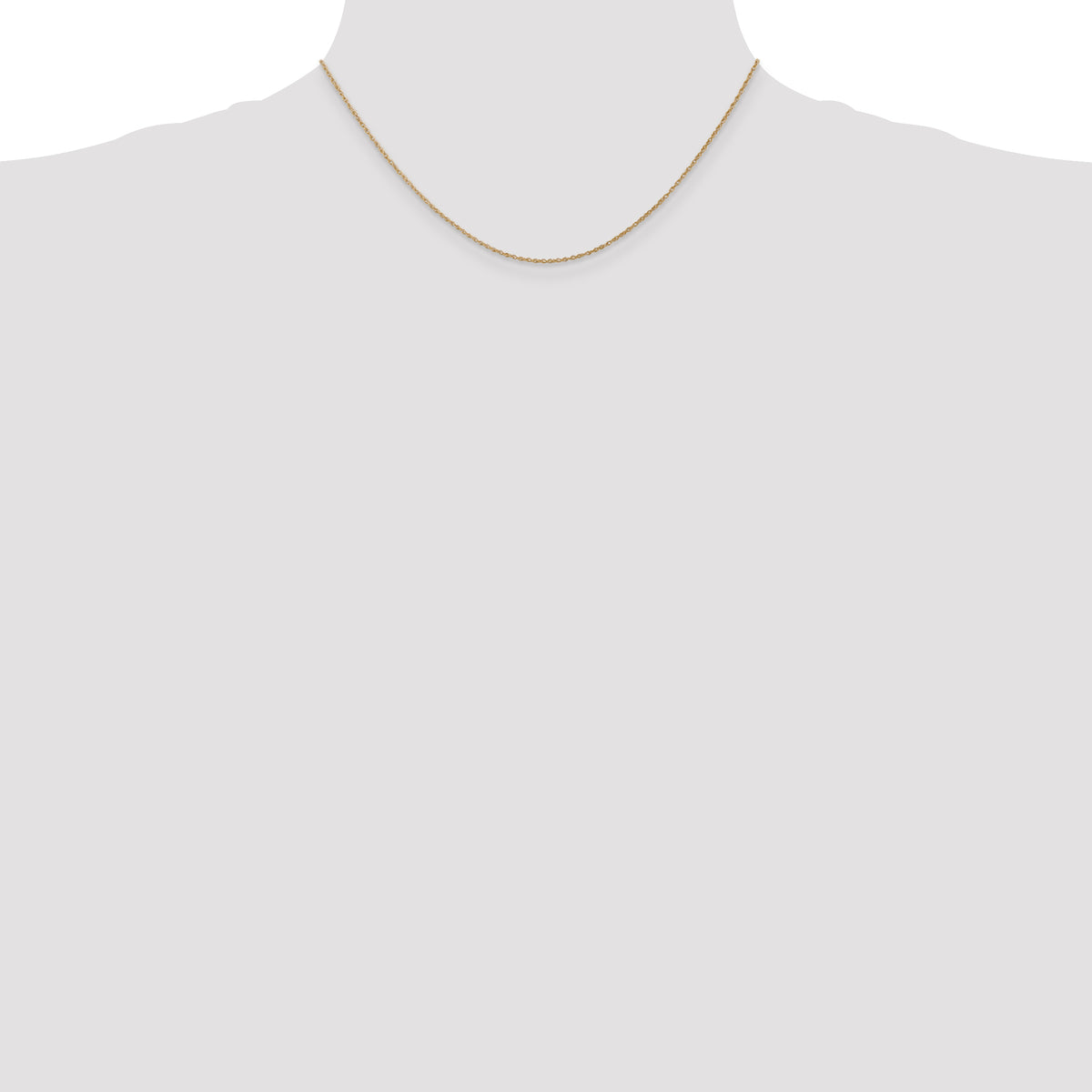 Gold (14K & 10K) Baby Rope Chain - 14k Yellow Gold / 16 in / 0.8 mm