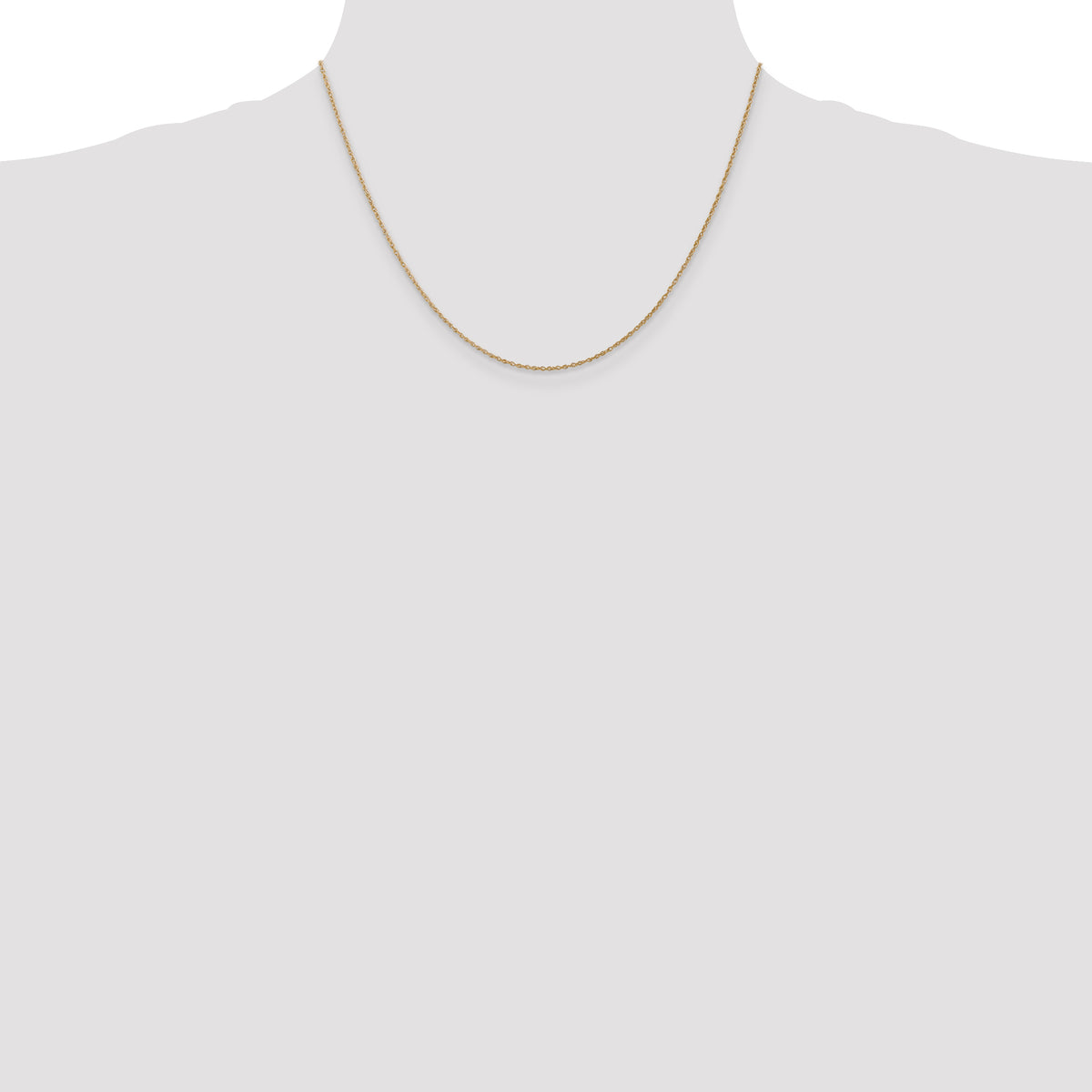 Gold (14K & 10K) Baby Rope Chain - 14k Yellow Gold / 20 in / 0.8 mm