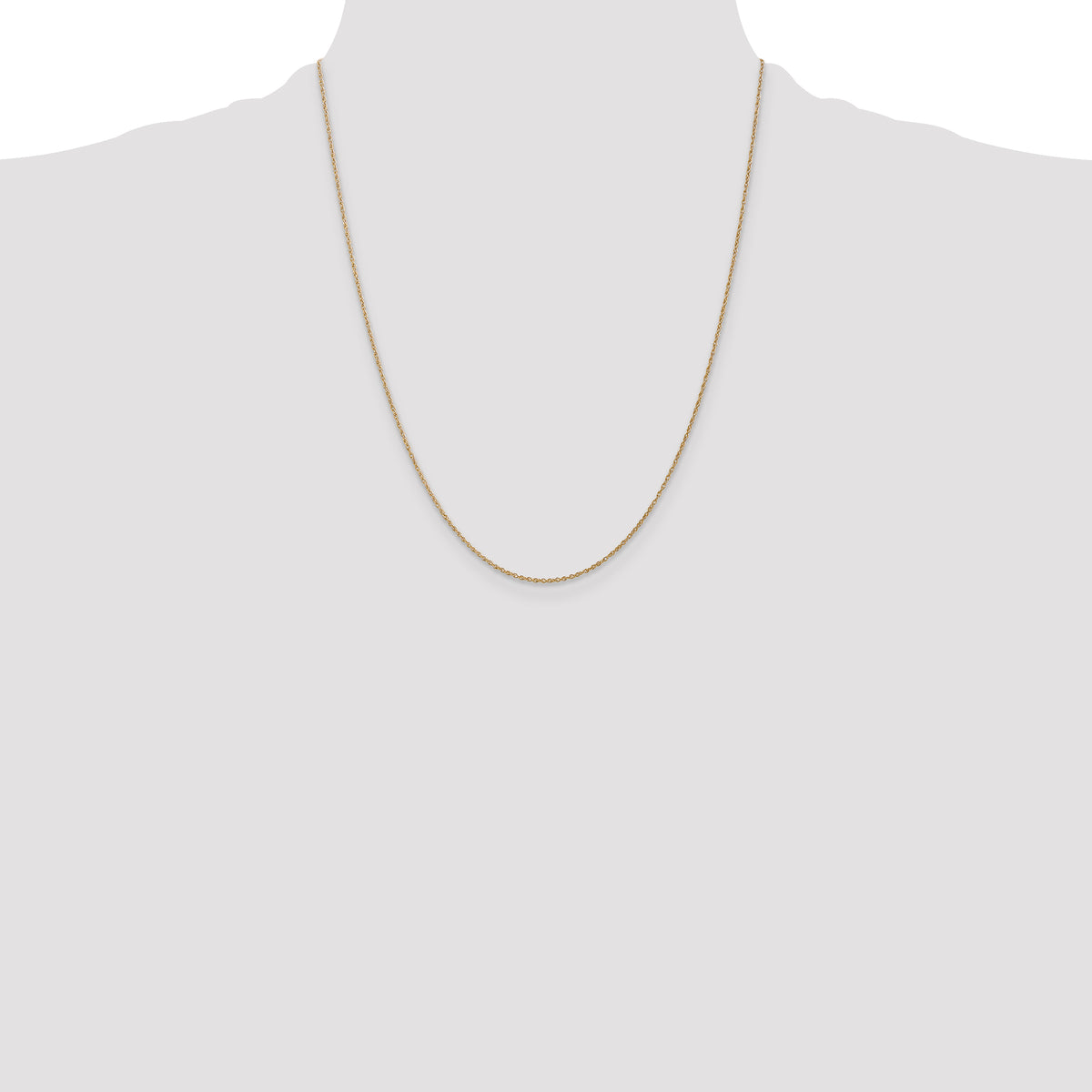 Gold (14K & 10K) Baby Rope Chain - 14k Yellow Gold / 22 in / 0.8 mm