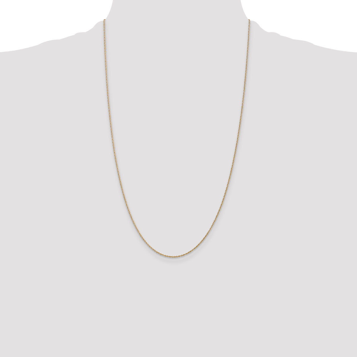 Gold (14K & 10K) Baby Rope Chain - 14k Yellow Gold / 26 in / 0.8 mm