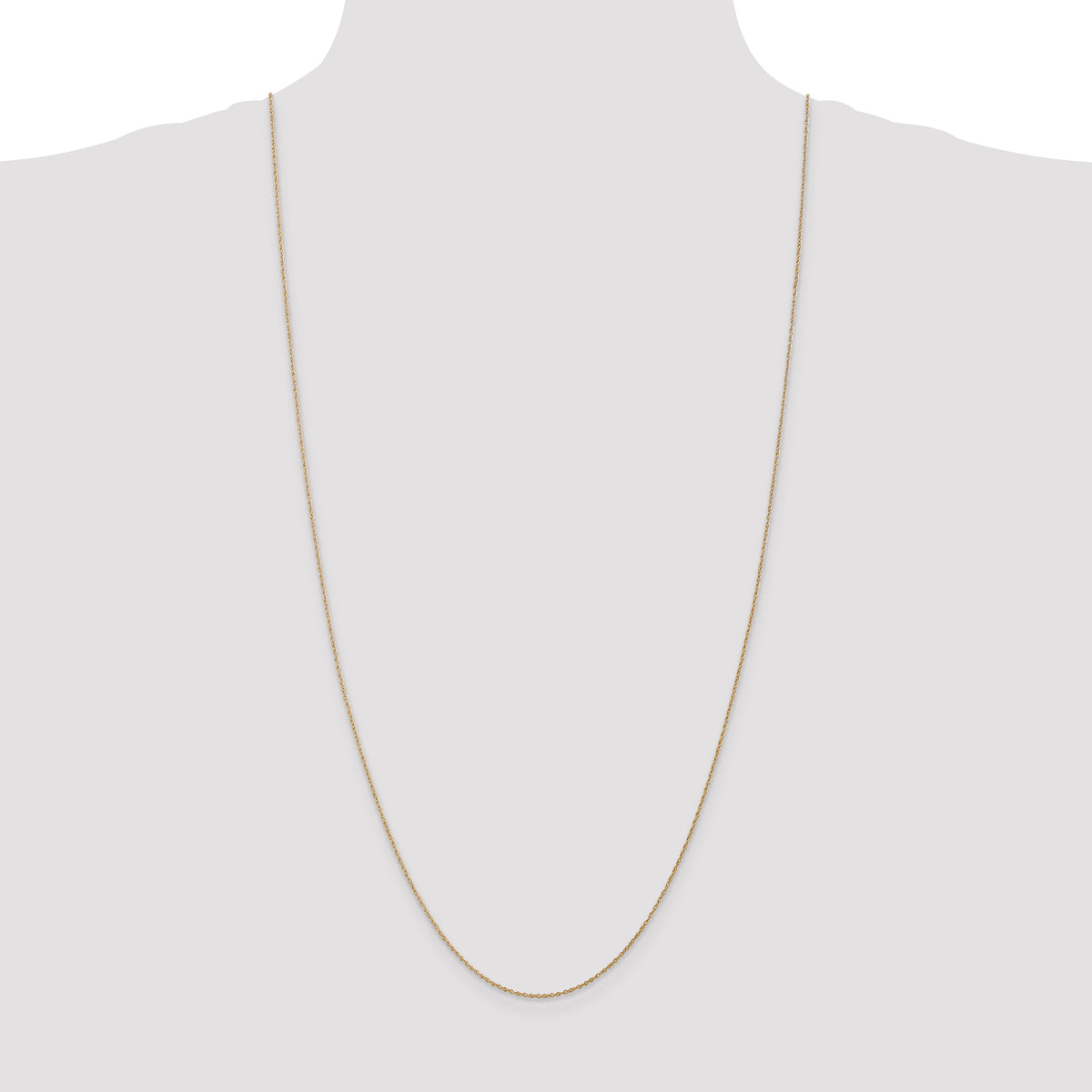 Gold (14K & 10K) Baby Rope Chain - 14k Yellow Gold / 30 in / 0.8 mm