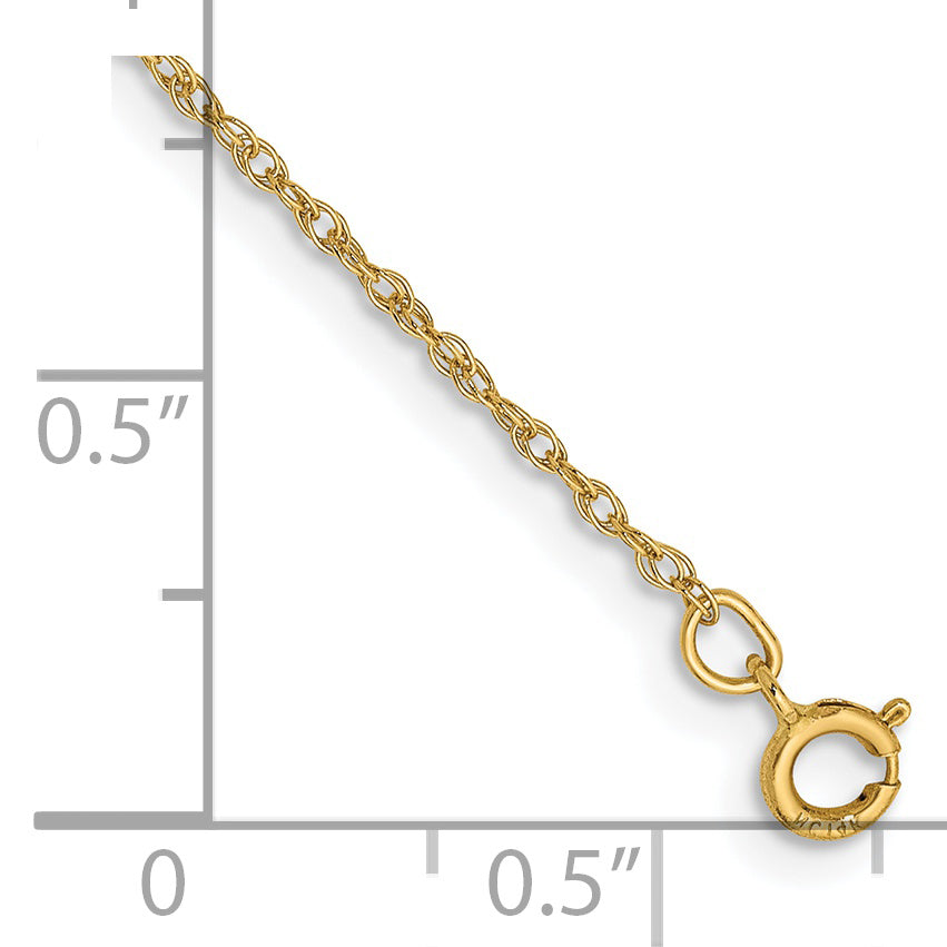 Gold (14K & 10K) Baby Rope Chain Anklet