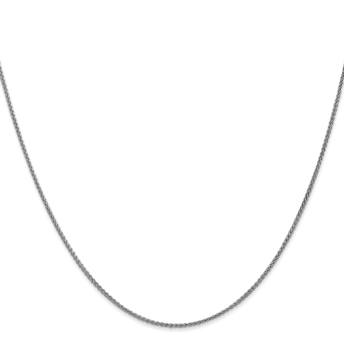 Gold (10K & 14K) Spiga Chain - 14k White Gold / 14 in / 1.25 mm