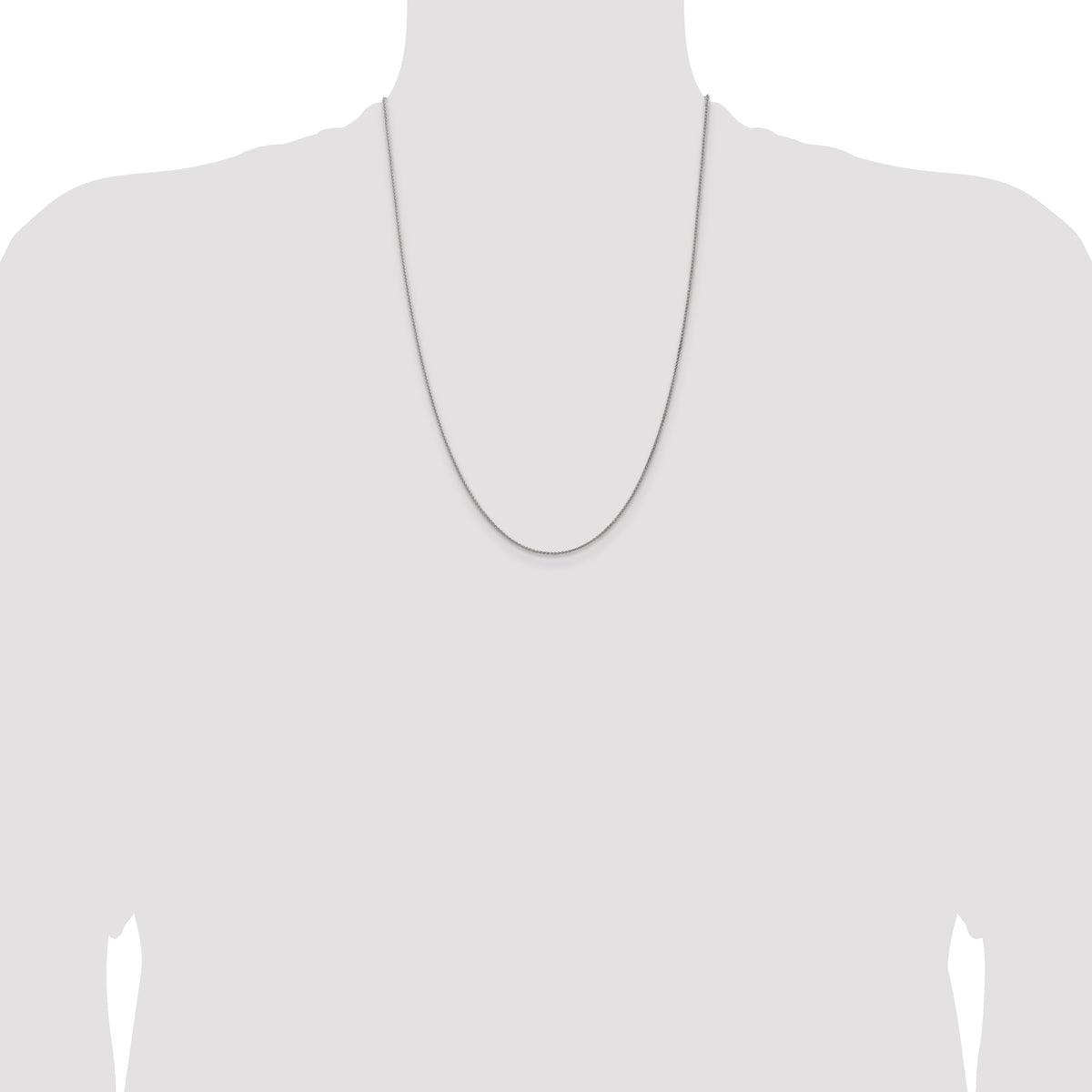 Gold (10K & 14K) Spiga Chain - 14k White Gold / 24 in / 1.25 mm