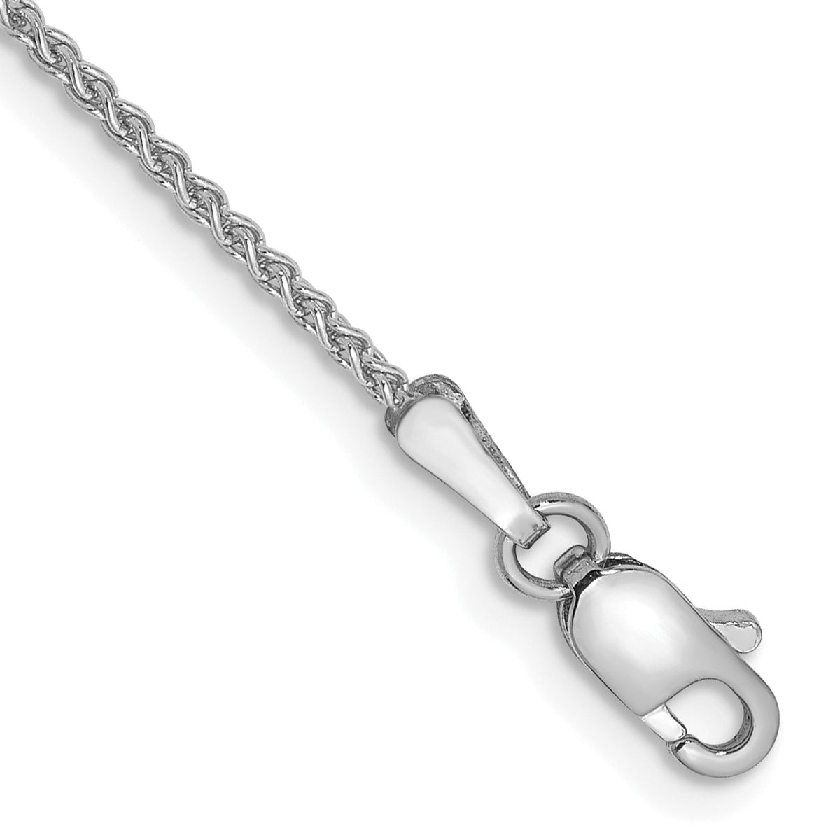 Gold (10K & 14K) Spiga Chain Bracelet - 14k White Gold / 6 in / 1.25 mm