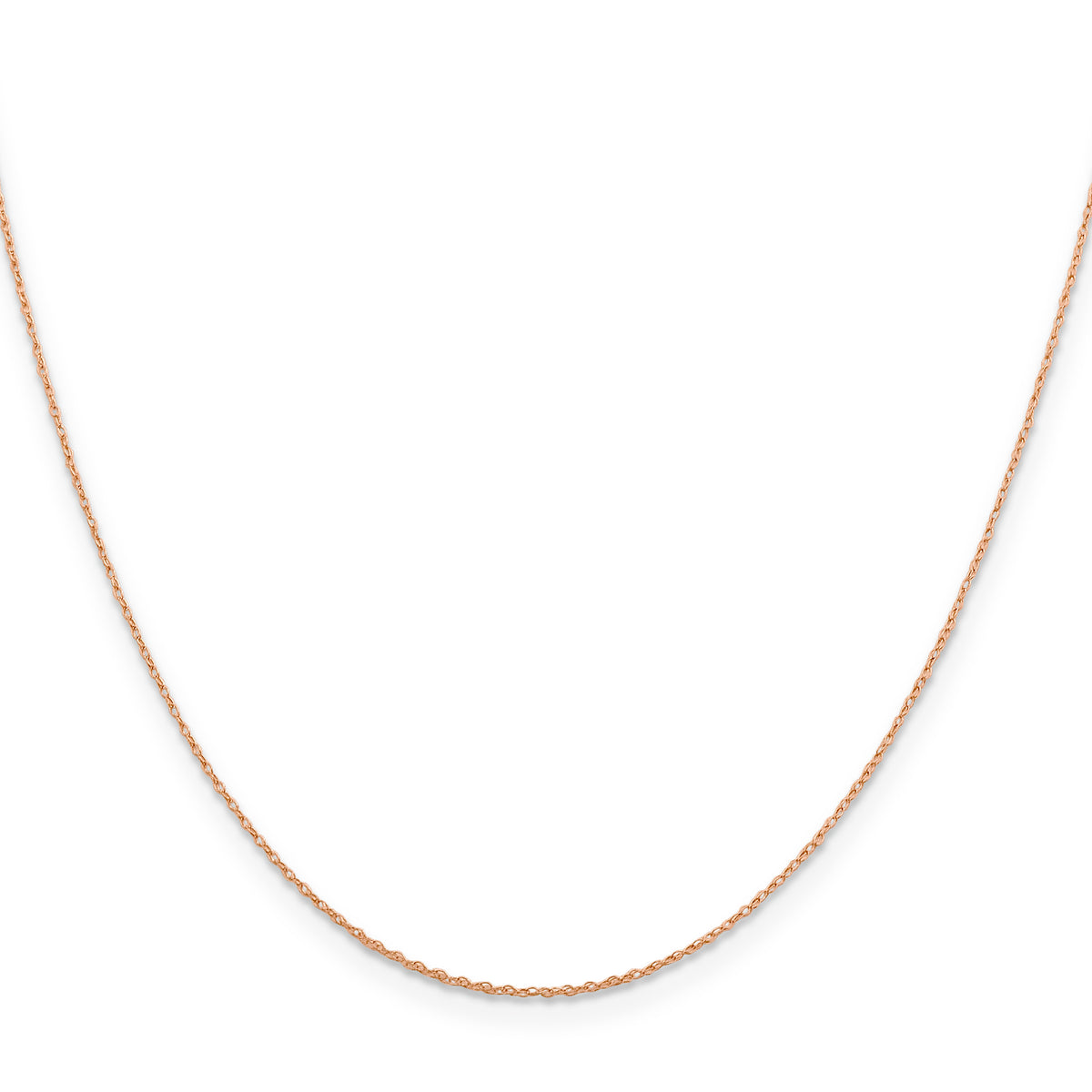 Gold (14K & 10K) Baby Rope Chain - 14k Rose Gold / 13 in / 0.5 mm