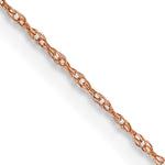 Gold (14K & 10K) Baby Rope Chain - 14k Rose Gold / 13 in / 0.5 mm