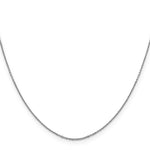 Gold (10K & 14K) Diamond-Cut Round Open Link Cable Chain - 14k White Gold / 16 in / 0.9 mm