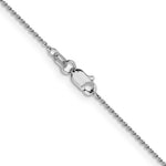 Gold (10K & 14K) Diamond-Cut Round Open Link Cable Chain - 14k White Gold / 16 in / 0.9 mm