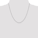 Gold (10K & 14K) Diamond-Cut Round Open Link Cable Chain - 14k White Gold / 20 in / 0.9 mm