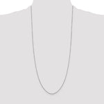 Gold (10K & 14K) Diamond-Cut Round Open Link Cable Chain - 14k White Gold / 30 in / 0.9 mm
