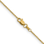 Gold (10K & 14K) Diamond-Cut Round Open Link Cable Chain - 14k Yellow Gold / 16 in / 0.9 mm