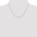 Gold (10K & 14K) Diamond-Cut Round Open Link Cable Chain - 14k Yellow Gold / 18 in / 0.9 mm