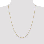 Gold (10K & 14K) Diamond-Cut Round Open Link Cable Chain - 14k Yellow Gold / 24 in / 0.9 mm
