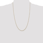 Gold (10K & 14K) Diamond-Cut Round Open Link Cable Chain - 14k Yellow Gold / 26 in / 0.9 mm