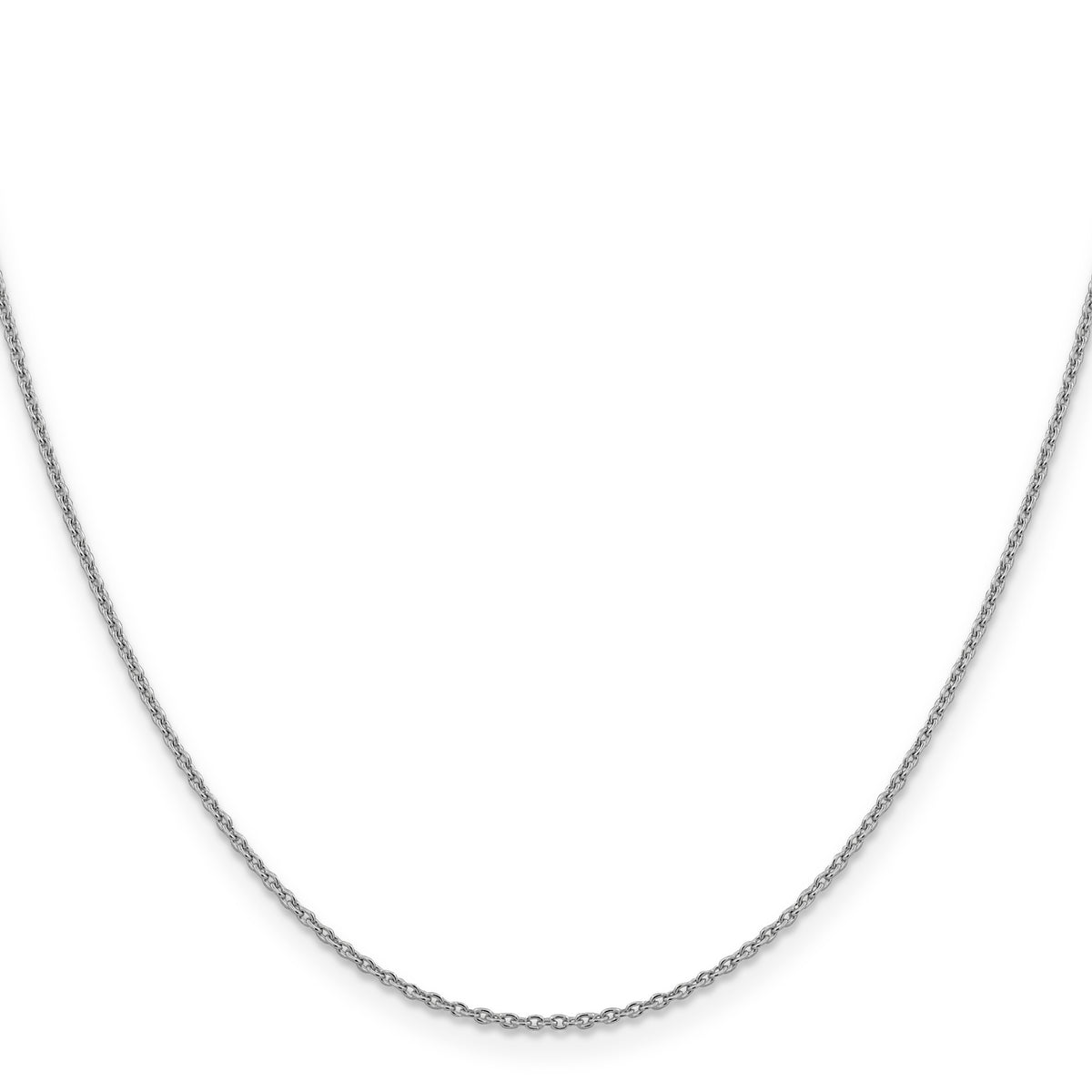 Gold (10K & 14K) Forzantina Cable Chain - 14k White Gold / 16 in / 1.4 mm