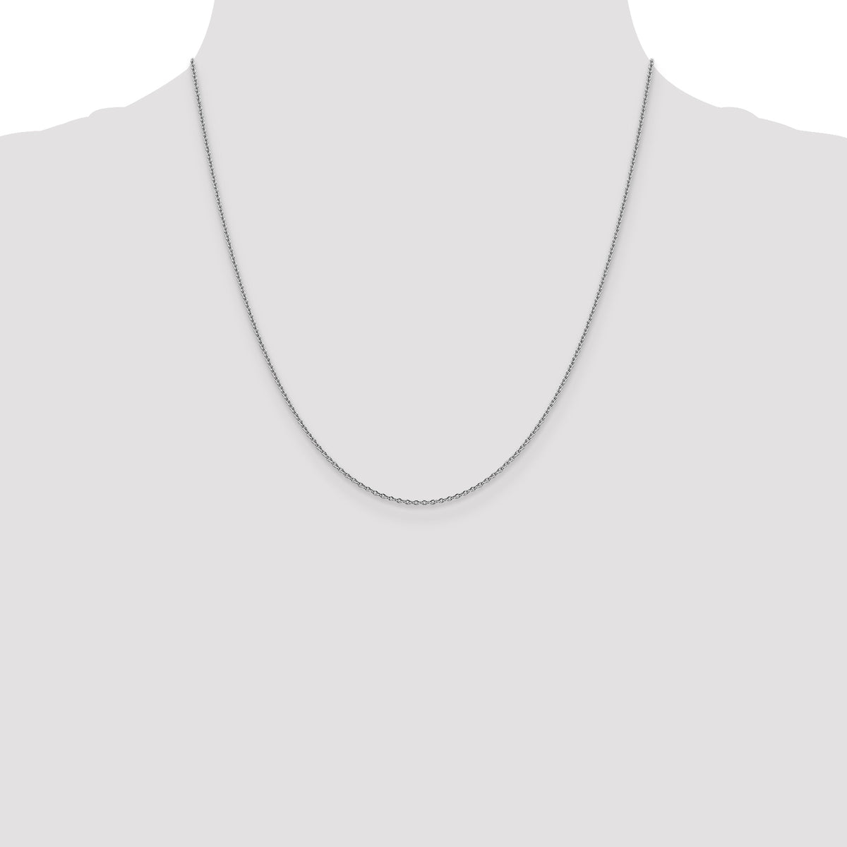 Gold (10K & 14K) Forzantina Cable Chain - 14k White Gold / 20 in / 1.4 mm