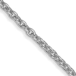Gold (10K & 14K) Forzantina Cable Chain - 14k White Gold / 16 in / 1.4 mm